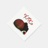 XOXO Valentine Bonbon and Dark Chocolate Serviette (Ecke)