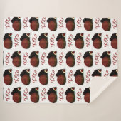 XOXO Valentine Bonbon and Dark Chocolate Sherpadecke (Vorderseite (Horizontal))