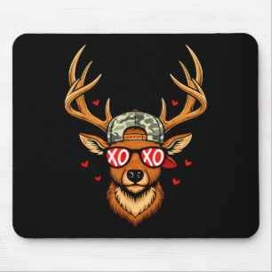 Xoxo valentine buck camo Hirsch Retro-Jagd Jungen Mousepad