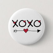XOXO Valentine Button (Vorderseite)