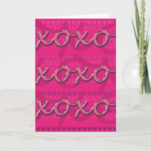 Xoxo Valentine Card Feiertagskarte (Vorderseite)