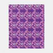 XOXO Valentine Fleecedecke (Vorderseite)