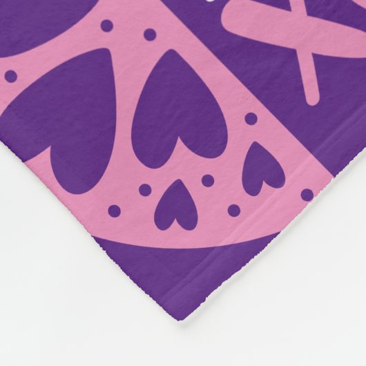 XOXO Valentine Fleecedecke (Ecke)