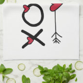 XOXO Valentine Geschirrtuch (Gefaltet)