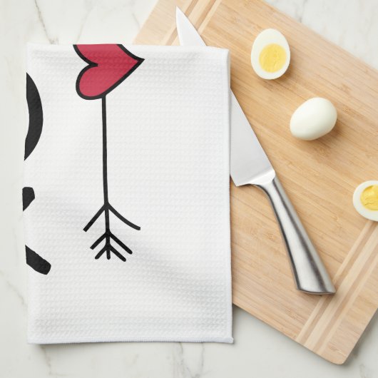 XOXO Valentine Geschirrtuch (Viertel Falte)