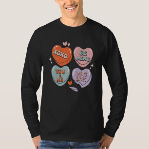 Xoxo Valentine Heart Retro Groovy Valentinstag F T-Shirt
