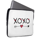 XOXO Valentine Laptopschutzhülle (Vorne Rechts)