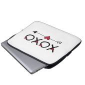 XOXO Valentine Laptopschutzhülle (Vorne Knopf)