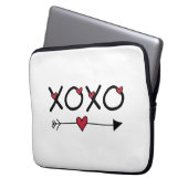 XOXO Valentine Laptopschutzhülle (Vorderseite Links)