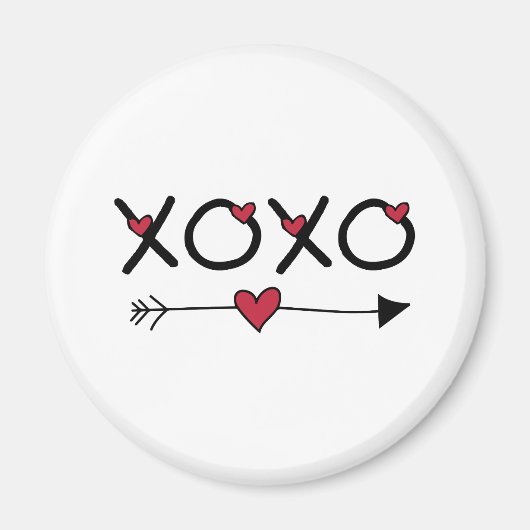 XOXO Valentine Magnet (Vorne)