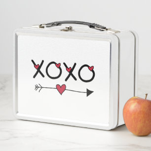 XOXO Valentine Metall Lunch Box