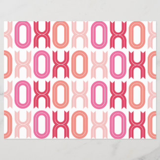 XOXO Valentine Party Decor Craft Paper Set 05 Flyer