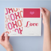 XOXO Valentine Party Decor Set 02 Banner Flyer (Hand)