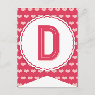 XOXO Valentine Party Flag Banner D Feiertagspostkarte