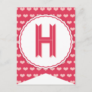 XOXO Valentine Party Flag Banner H Feiertagspostkarte