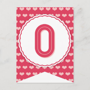 XOXO Valentine Party Flag Banner O Feiertagspostkarte