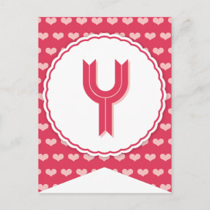 XOXO Valentine Party Flag Bunt Banner Y Feiertagspostkarte