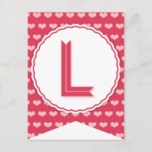 XOXO Valentine Party Flag Bunting Banner L Feiertagspostkarte