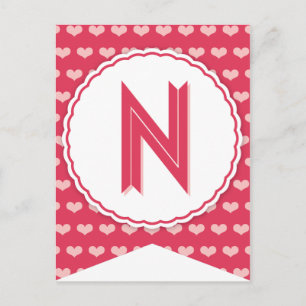 XOXO Valentine Party Flag Bunting Banner N Feiertagspostkarte