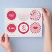 XOXO Valentine Party Garlands Banner Decke Set Flyer (Hand)