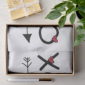 XOXO Valentine Seidenpapier (Geschenk)