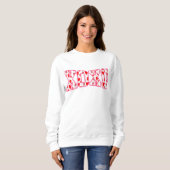 XOXO Valentine Typografie Sweatshirt (Vorne ganz)