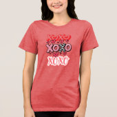 XOXO Valentine's Day Design Tri-Blend Shirt (Vorderseite)