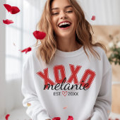 XOXO Valentine's Design Date Met Sweatshirt