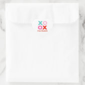 XOXO Valentines Heart Sticker (Tasche)