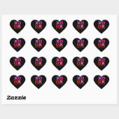 XOXO Valentines Heart Sticker (Blatt)