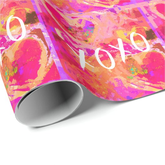 XOXO Valentinhören Geschenkpapier (Rolleneckpunkt)