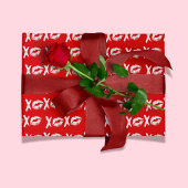 XOXO Valentinsgeschenk Geschenkpapier