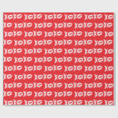 XOXO Valentinsgeschenk Geschenkpapier (Flach)