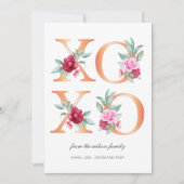 XOXO Valentinstag Feiertagskarte (Vorderseite)