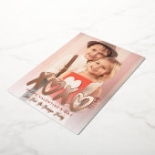 XOXO Valentinstag Foto Folien Feiertagskarte (Gedreht)