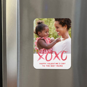 XOXO Valentinstag Foto Magnet für Mama