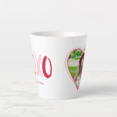 "XOXO"-Valentinstag-Foto Milchtasse (Vorderseite)