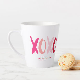 "XOXO" Valentinstag-Foto Milchtasse