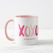 "XOXO"-Valentinstag-Foto Tasse (Links)