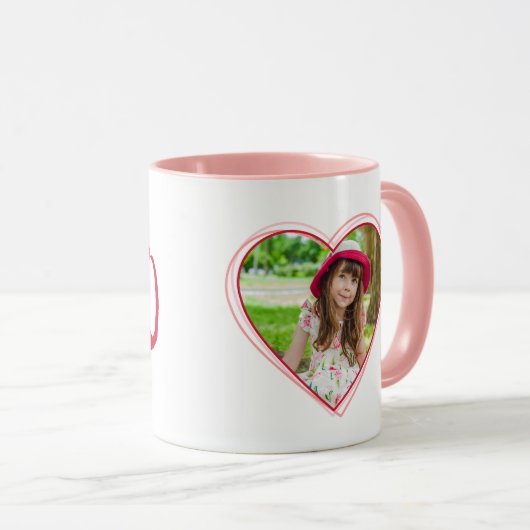 "XOXO"-Valentinstag-Foto Tasse (VorderseiteRechts)