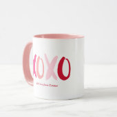 "XOXO"-Valentinstag-Foto Tasse (Vorderseite Links)