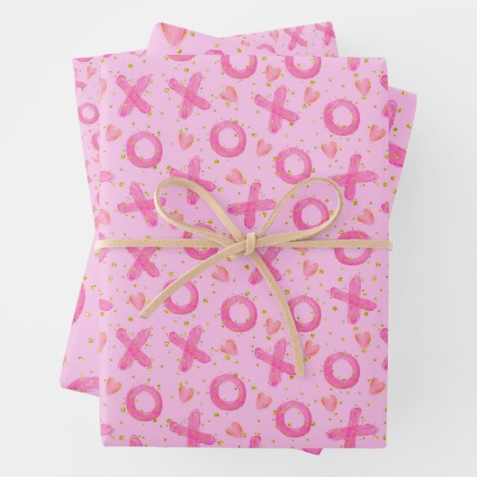XOXO Valentinstag Geschenkpapier Set (Beispiel)