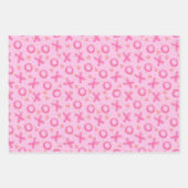 XOXO Valentinstag Geschenkpapier Set (Vorderseite)