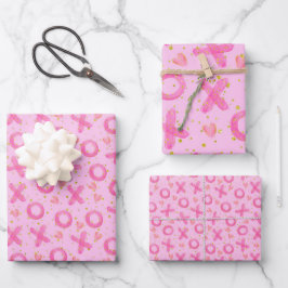 XOXO Valentinstag Geschenkpapier Set