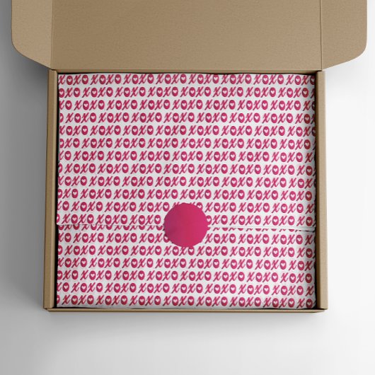 XOXO Valentinstag Muster Seidenpapier