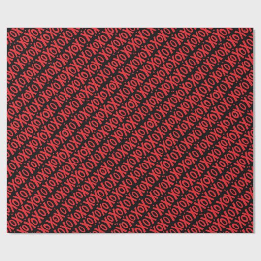 XOXO Valentinstag Packpapier (Flach)