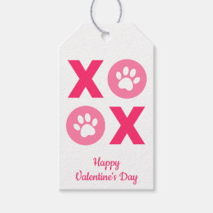 XOXO Valentinstag Pfotenabdruck Geschenkanhänger