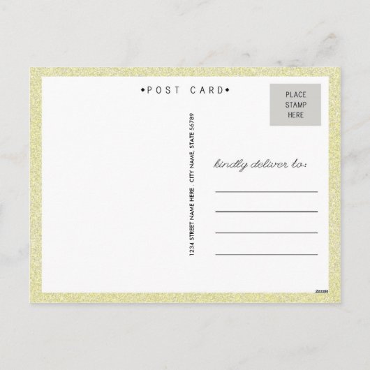 XOXO Valentinstag Postkarte (Rückseite)