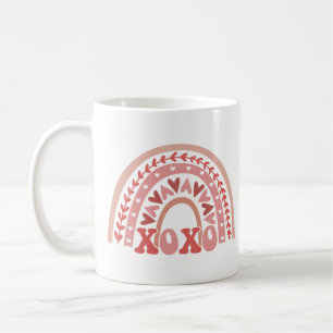 XOXO Valentinstag Regenbogen Kaffeetasse