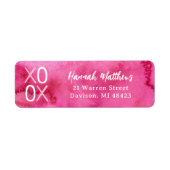 XOXO Valentinstag Rücksendeadresse (Vorne)